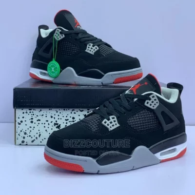 Air Jordan Retro 4 Bred Sneakers